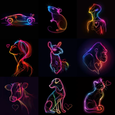 Crystal Magic Animals DALL-E Prompt